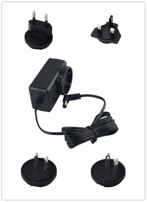 12 Volt Dc Plug In Power Supply  With Interchangeable Plug