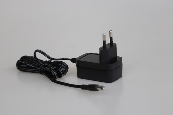 Black Color Wall Mounted AC Adapter 24V 0.5A 12W For EU Plug