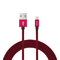 Red Color Nylon Braided MFi Certified USB Cable DC 12V-24V