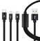 DC 12V-24V 3 In 1 MFi Certified USB Cable 5V 2.1A Fast Charging